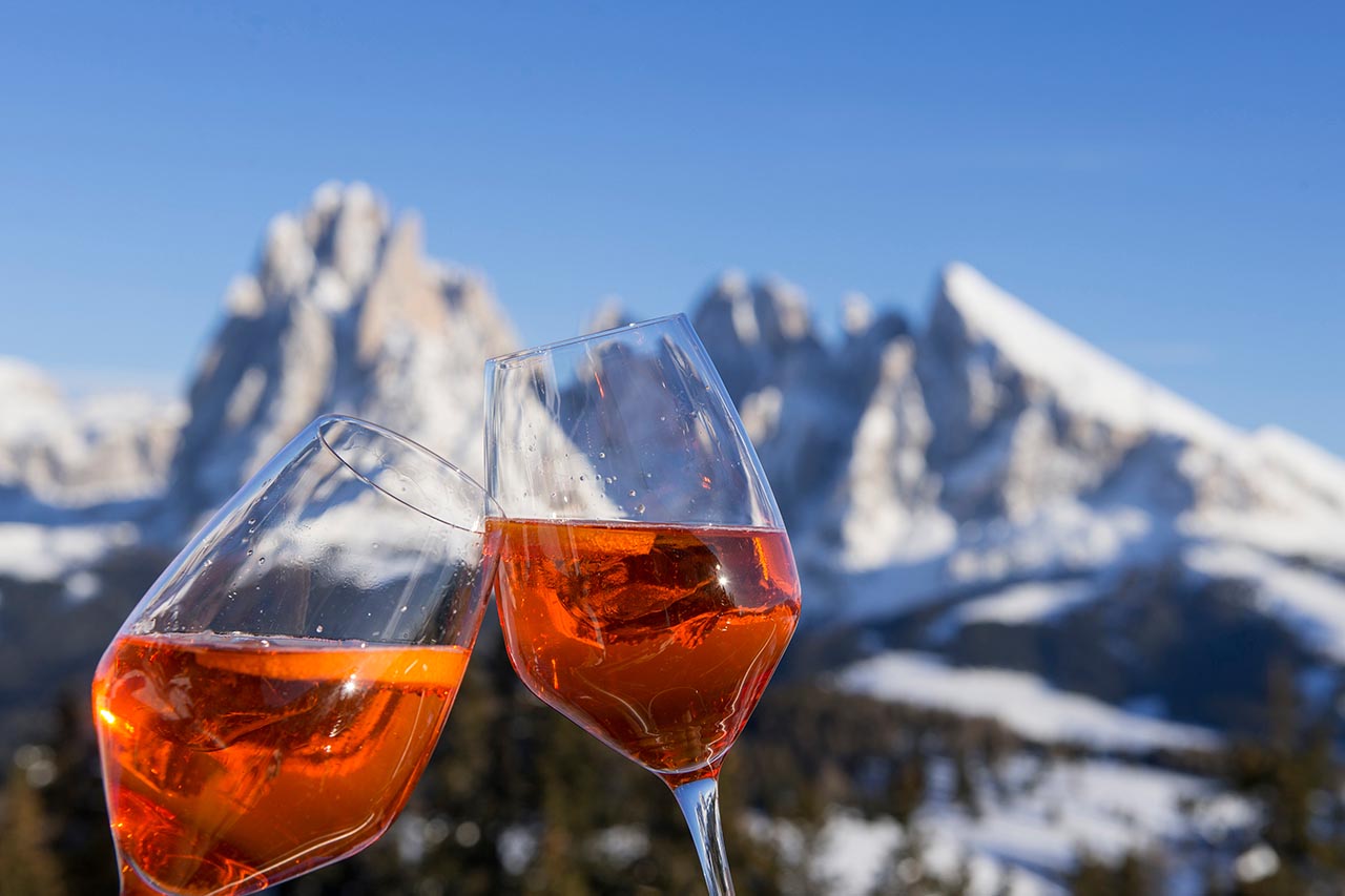 Aperitif auf den Skipisten