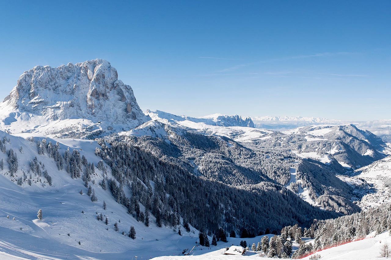 Dantercepies, Langkofel im Winter